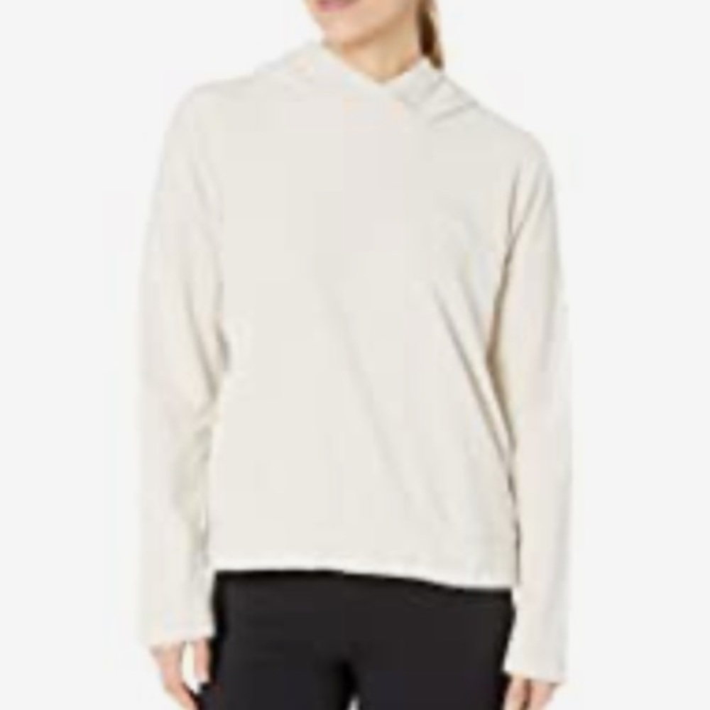 Nike Therma Polar Hoodie Fleece Large Desert Sand Heather Black
